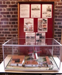 La maquette du site du moulin Hacart vers 1900