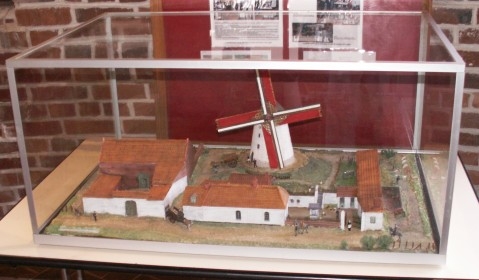 La maquette du site du moulin hacart vers 1900
