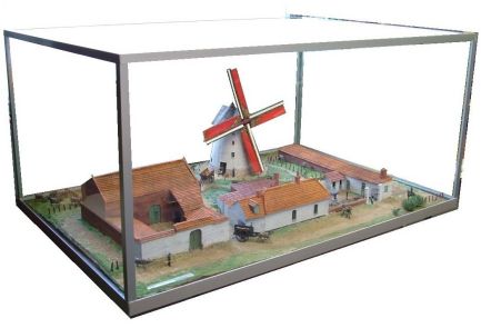 La maquette du site du moulin vers 1900