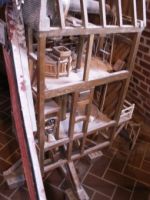 Détail de la maquette du moulin en bois de Villeneuve d‘Ascq